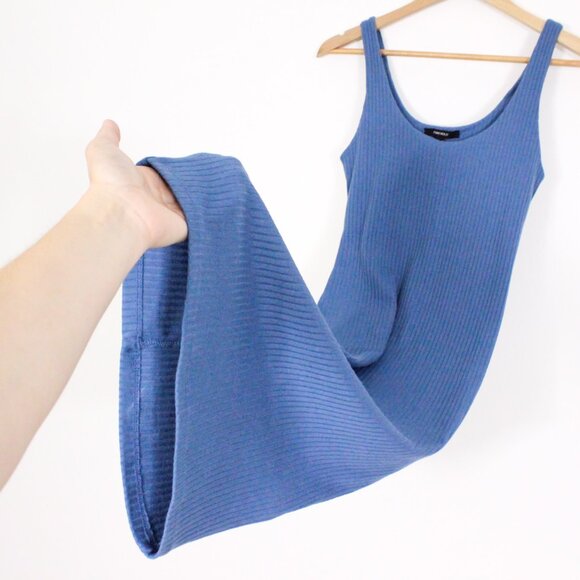 *Forever 21 Blue Ribbed Midi Dress - Picture 5 of 5